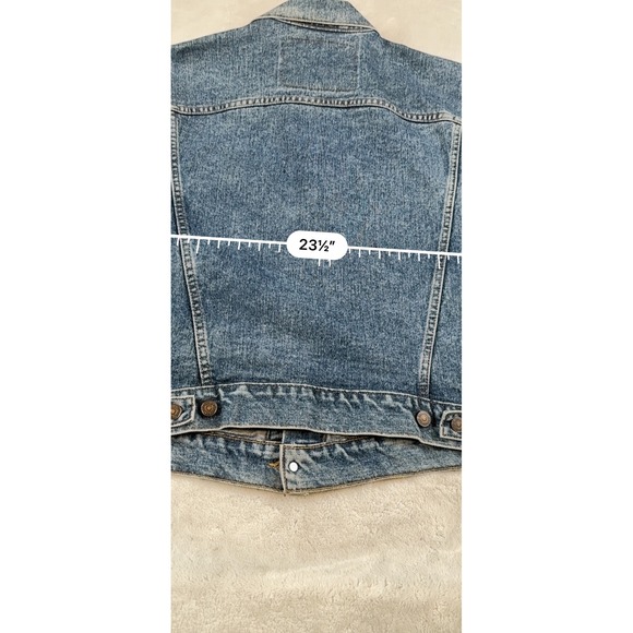 Levis 70598 4891 Denim Trucker Jacket Mens Medium Blue Vintage 90s Oversized - Picture 6 of 7